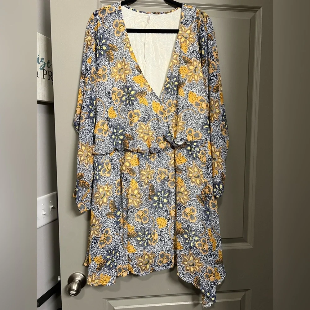 Free People Teegan Floral Mini Dress, Extra Large - Picture 4 of 11